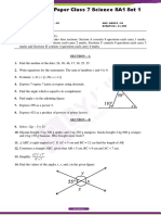 CBSE Sample Paper Class 7 Maths SA1 Set 1 PDF