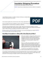 Electrical Wire Insulation Stripping Procedure, How To Properly Remove Insulation From Electrical Wires When Making Connections To Devices