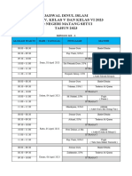 Jadwal Dinul Islam 2023 Terbaru