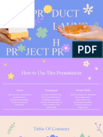 Pastel Minimal Floral Doodle New Product Launch Project Proposal Presentation