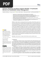 Systematic Thinking and Accident Analysis Models