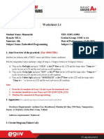 Worksheet 3.1 Embedded Programming