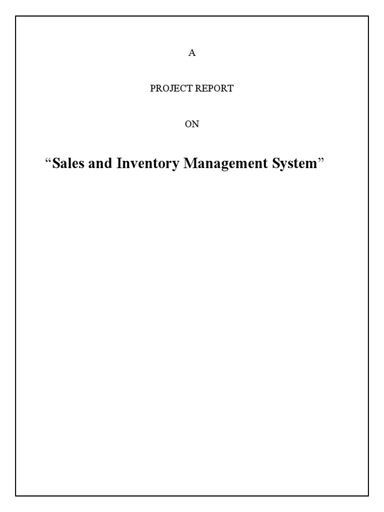 Inventorywith POS and Account Management System | PDF | Software