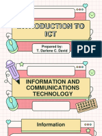 Lesson 1 Introduction To ICT