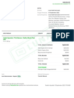 Invoice Summary for Printing Banner Order