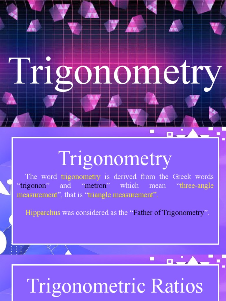 Trigonometry Basic Concepts | PDF