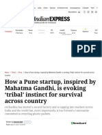 How A Pune Startup, Inspired by Mahatma Gandhi, Is Evoking Tribal' Instinct For Survival Across Country - Pune News, The Indian Express