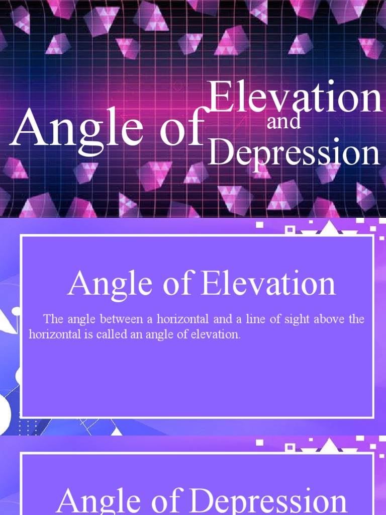 Understanding Angles of Elevation & Depression | PDF