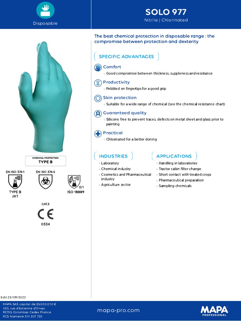 MAPA-DataSheet-Solo-977-us-en | PDF | Pesticide | Chlorine