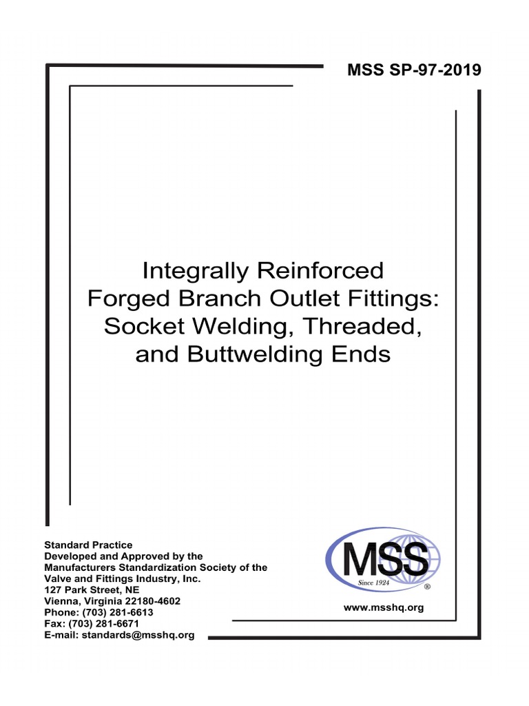 MSS SP-97 2019 Ed PDF | PDF