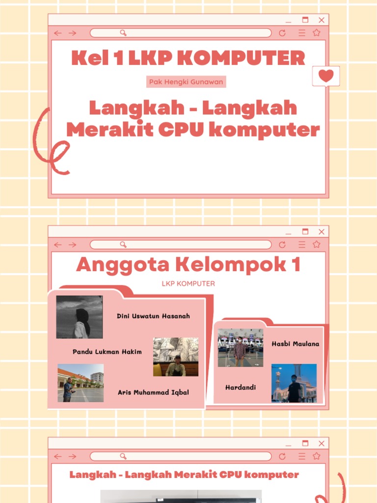 Langkah Langkah Merakit Cpu Komputer