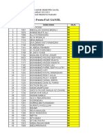 Blanko Daftar Nilai PAS Matematika Kelas X