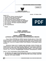 Se 16 M.pan 10 2006 Perihal Laporan Harta Kekayaan Penyelenggara Negara (LHKPN) PDF