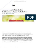 Khutbah Jumat - Rahasia Dan Keistimewaan Malam Nisfu Sya'ban