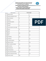 Daftar Hadir