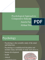 Psychological Approaches to Comparative Education