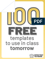 100 FREE Templates To Use in Class Tomorrow