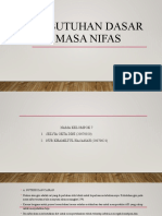 Kebutuhan Dasar Masa Nifas Kelas A