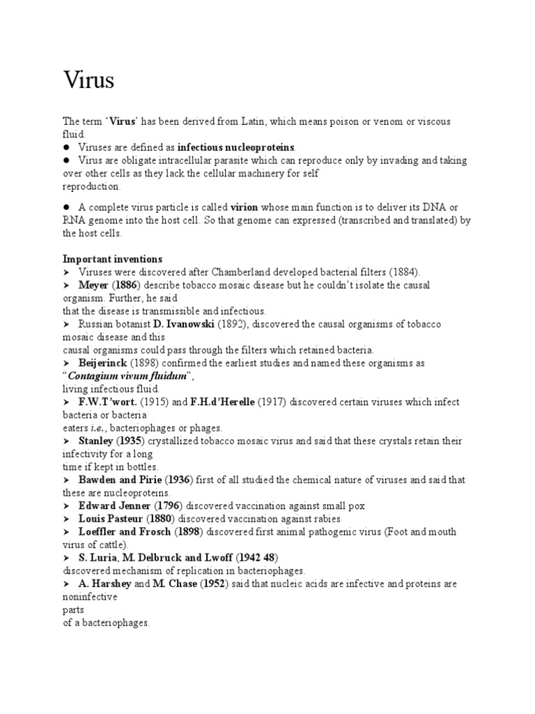 Virus PDF Virus Bacteriophage