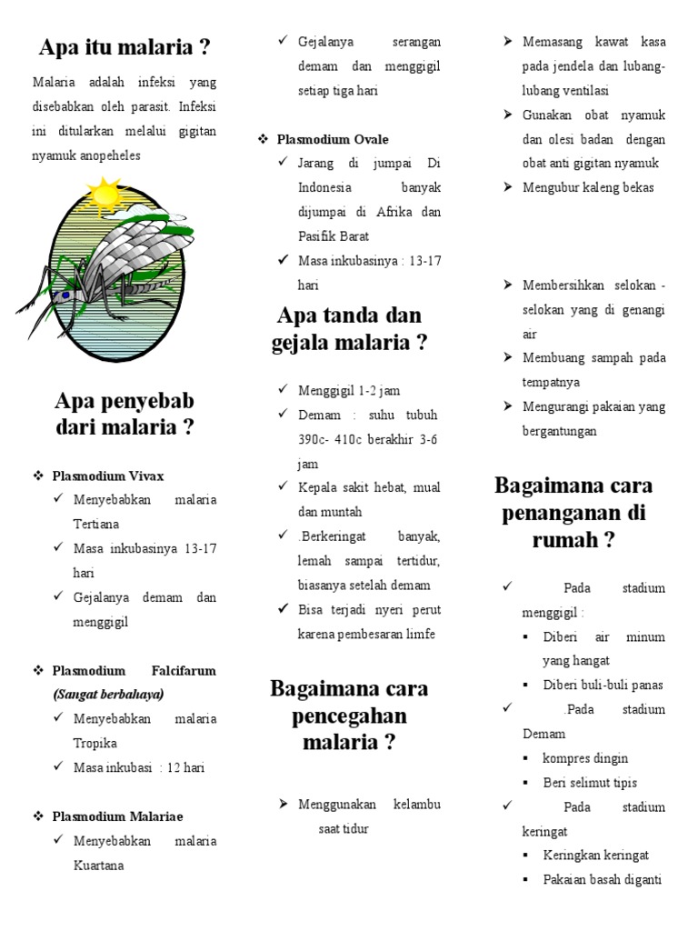 leaflet malaria | PDF