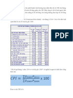 Chỉ số giá tiêu dùng CPI và lạm phát