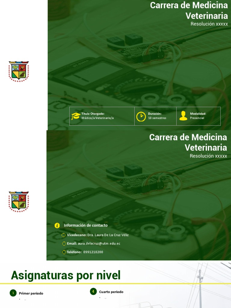Carrera de Medicina Veterinaria UTM | PDF | Medicina Veterinaria ...