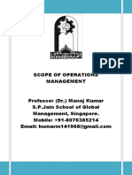 MK Scope of Operation Management