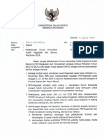 Surat Edaran Kemendagri Tentang Pelaksanaan FKP Regsosek Dan ST2023