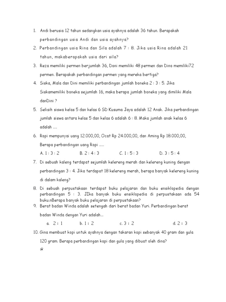 Soal MTK 2 | PDF | Kesehatan Holistik