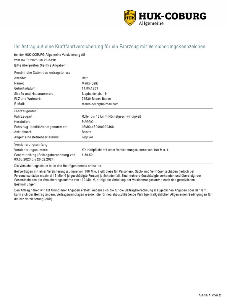 Antrag | PDF