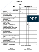 Plan Lector Lecturas Programadas de 1ro B 2023