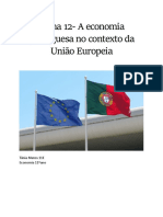 Tema 12-A Economia Portuguesa No Contexto Da União Europeia