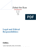 Dr Zubair PT's Legal Responsibilities