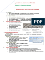 12 Saisie D Un Texte Outils de Correction Linguistique 1