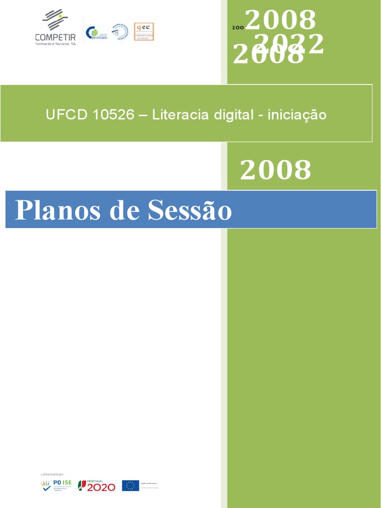 Sessão 01 Planos de Sessão UFCD 10526 | PDF | Informática | Tecnologia ...