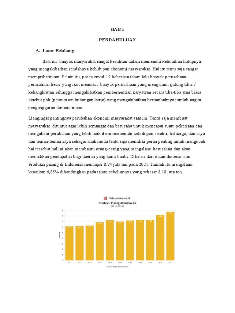 Latar Belakang Keripik pisang PDF
