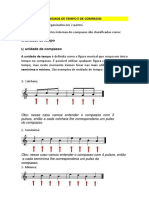 Unidade de tempo e compasso