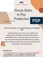 ARTS Q4 M2 (Different Roles in Play Production)