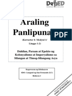 Araling Panlipunan: Dahilan, Paraan at Epekto NG Kolonyalismo at Imperyalismo Sa Silangan at Timog-Silangang Asya