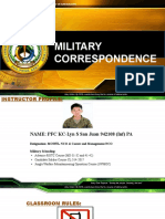Military Correspondence Final