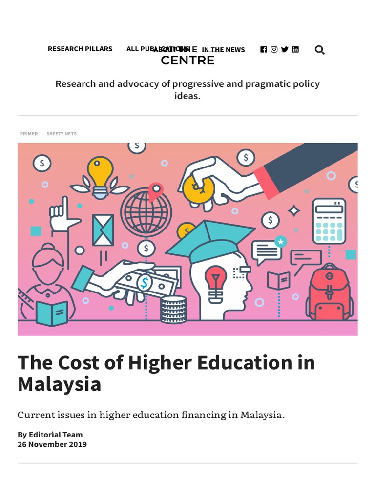 The Cost Of Higher Education In Malaysia Pdf Student Loan Loans