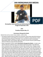 Materi Pelatihan Jurnalistik KEMAMPUAN MENGANALISIS MEDIA