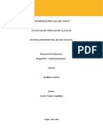 Ficha - Proyecto Evaluación y Diagnóstico (Clínica, Educativa, Clínica Educativa, Forense)