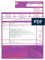 Billing Statement: Deliana