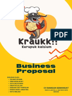 Proposal Bisnis Startup Bisnis Makanan Rumahan Tebal & Terang Kuning Oranye Dan Hijau Tua PDF