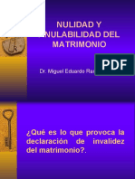 Invalidez Del Matrimonio