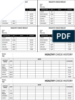 Healthy Check Format & Template