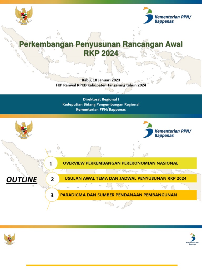 Rancangan Awal RKP 2024 Kabupaten Tangerang | PDF