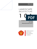Landscape Architecture 101-Resume