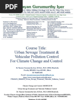 12 - 05 - 2023 - Urban Sewage Treatment & Vehicular Pollution Control - For Climate Change and Control